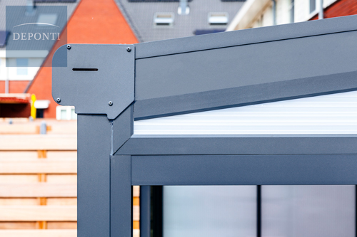 Terrassendach Nebiolo der Firma Deponti-Detailansicht.