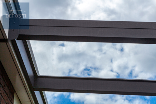 Terrassendach Pigato der Firma Deponti-Detailansichtl.