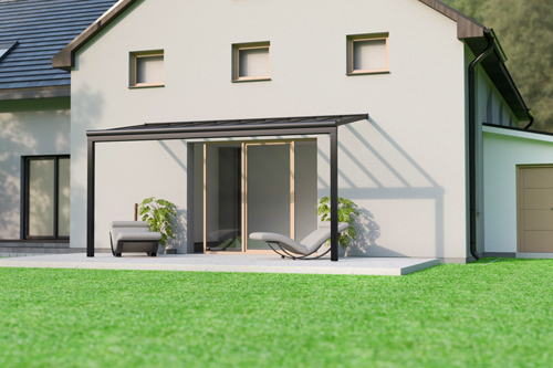 Terrassendach Pigato Plus der Firma Deponti.