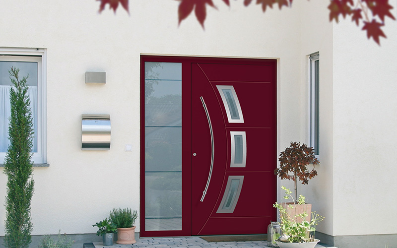 noblesse-haustuer-rot